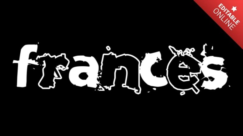 Frances Text Effect Generator - Download High Quality Abstract Illustration | High Resolution