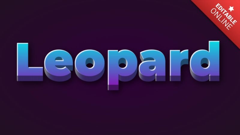 Leopard Stars 3d Text Effect Generator - Premium City Image Gallery - Desktop