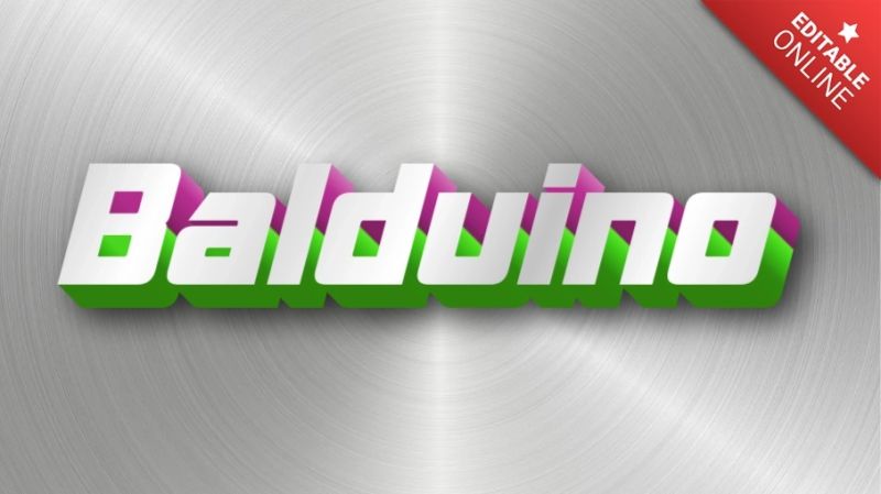Balduino Custom Snowy 3d Text Effect Generator - Amazing Vintage Photo - Retina