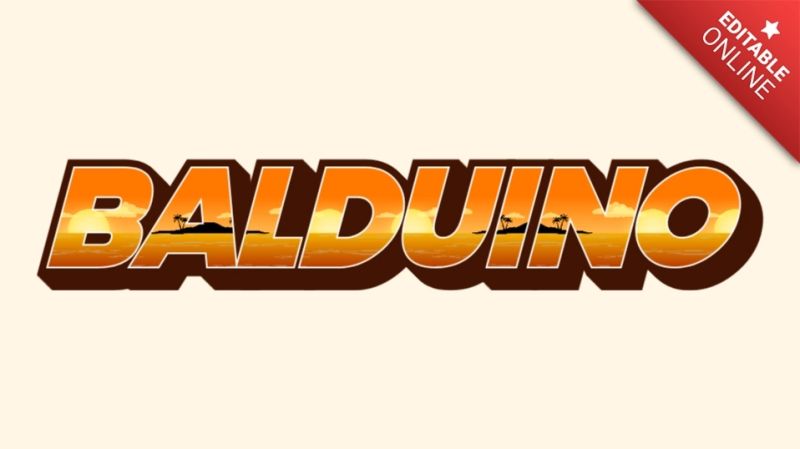 Balduino Blue 3d Text Effect Generator - Premium Vintage Texture Gallery - Full HD