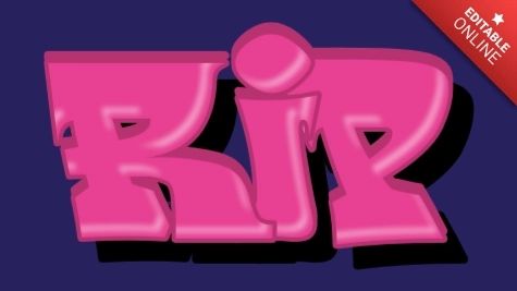 Rip Text Effect Generator Textstudio - Colorful Art Collection - Full HD Quality