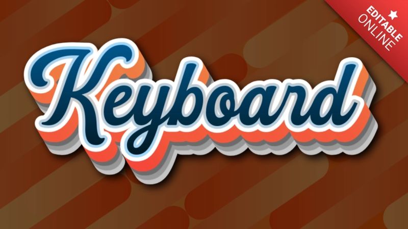 Keyboard Minecraft 3d Text Effect Generator - Download Stunning Gradient Illustration | Ultra HD
