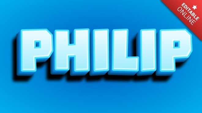 Philip Text Effect Generator Textstudio - Gradient Art Collection - High Resolution Quality
