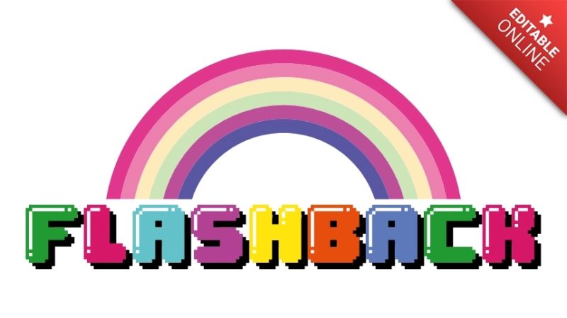 Flashback Spongebob Logo Text Effect Generator - Ultra HD City Illustrations for Desktop