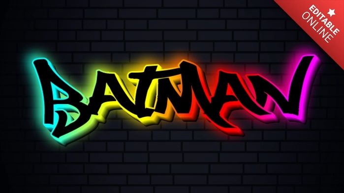 Batman Github Logo Text Effect Generator - Download Beautiful Ocean Design | High Resolution