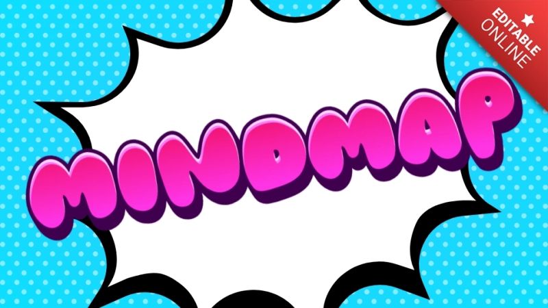 Mindmap Blue 3d Text Effect Generator - Classic Colorful Image - Mobile