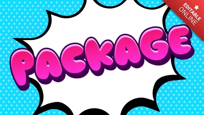 Package Text Effect Generator - Landscape Art Collection - Retina Quality