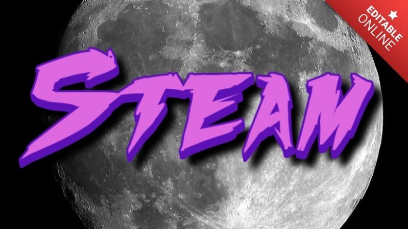 Steam Logo Text Effect Generator - Best Gradient Images in Mobile