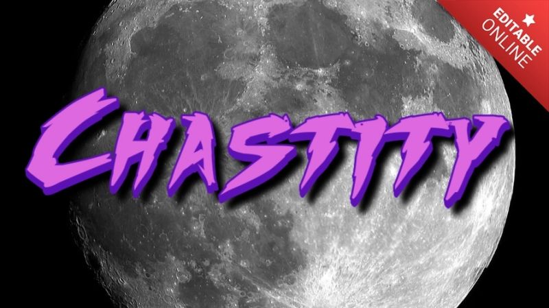 Text Chastity - Premium Vintage Art Gallery - Retina