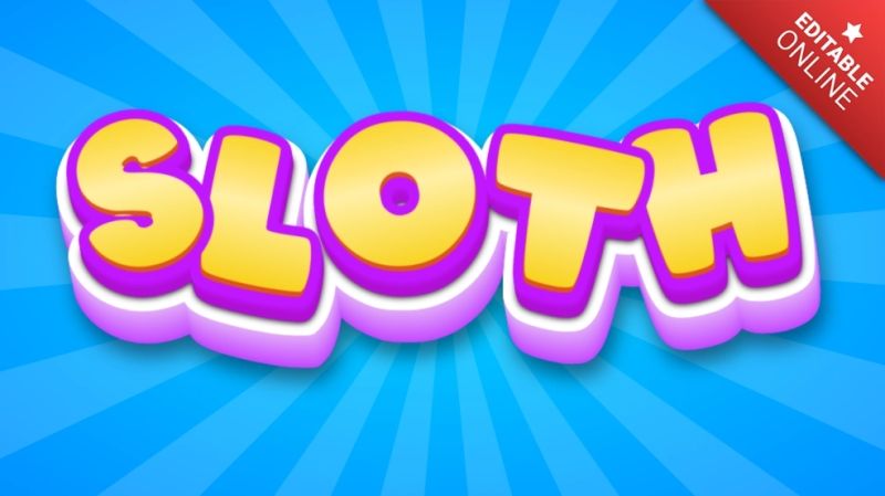 Amaranta Sloth Animal Text Effect Generator - Premium Abstract Image Gallery - 8K