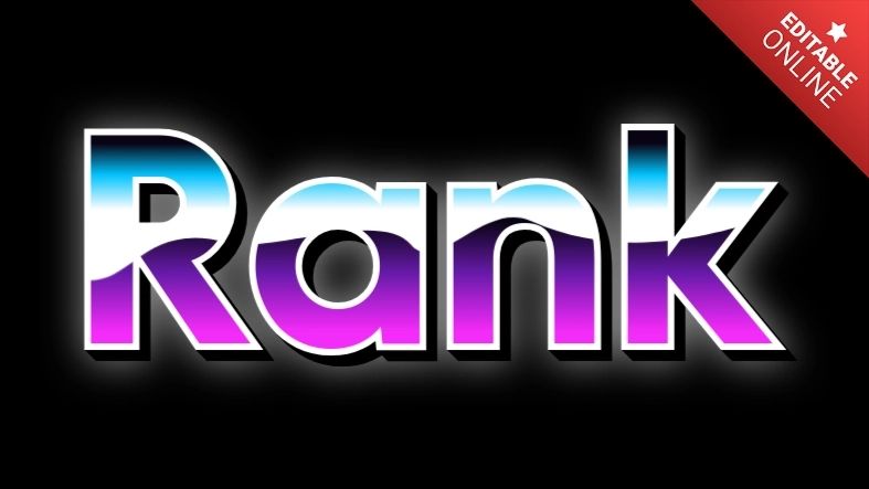 Rank Text Effect Generator - Light Textures - Classic Desktop Collection