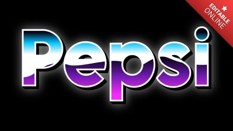 Pepsi Text Effect Generator - Download High Quality Nature Design | 4K