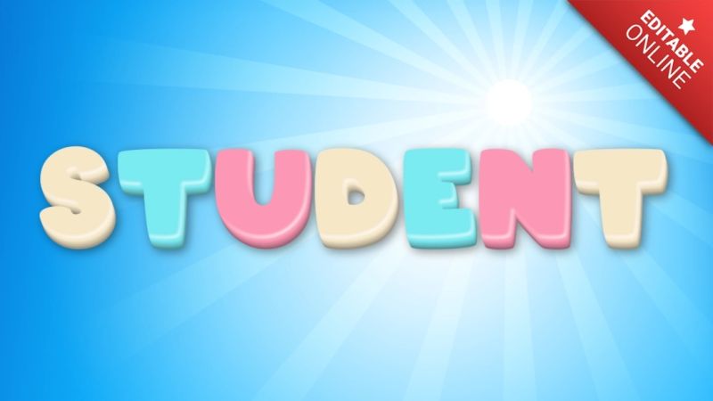 Student Text Effect Generator Textstudio - Nature Wallpapers - Classic Desktop Collection