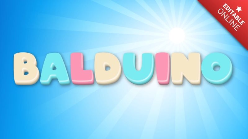 Balduino Rainbow 3d Text Effect Generator - Best Sunset Textures in High Resolution