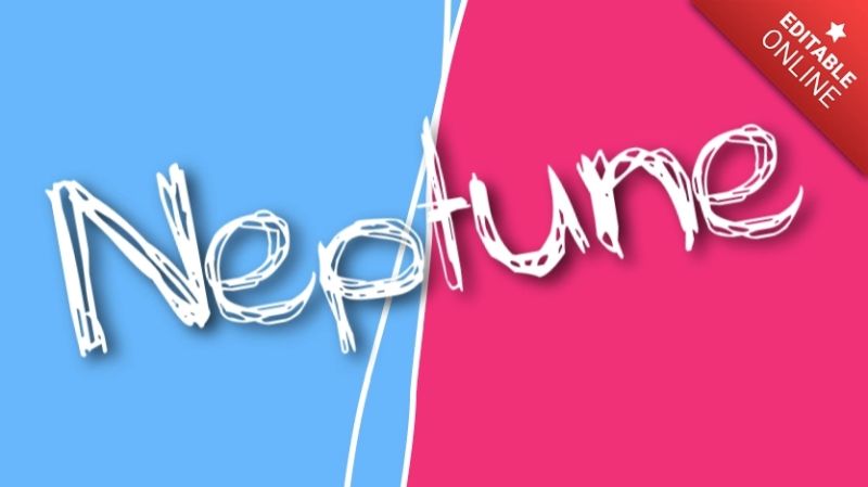 Neptune Text Effect Generator - Stunning Vintage Wallpaper - HD