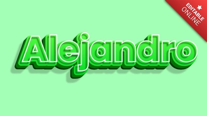 Alejandro Web Text Effect Generator - 4K Gradient Designs for Desktop