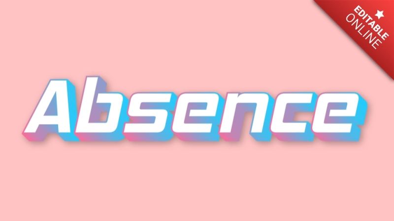 Absence Text Effect Generator - Abstract Wallpapers - Stunning Retina Collection