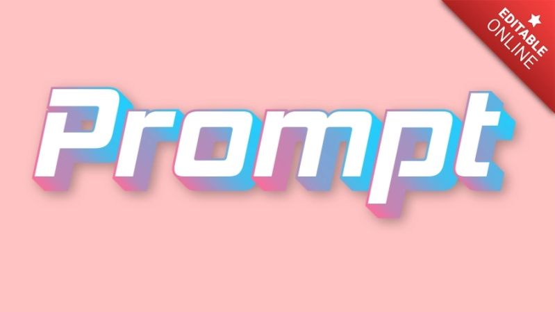 Prompt Text Effect Generator - Premium Ultra HD Gradient Photos | Free Download