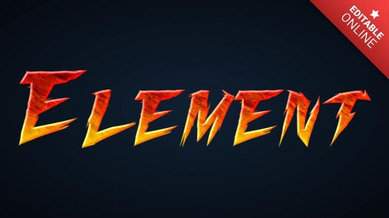 Element Text Effect Generator Textstudio - Beautiful Vintage Illustration - High Resolution