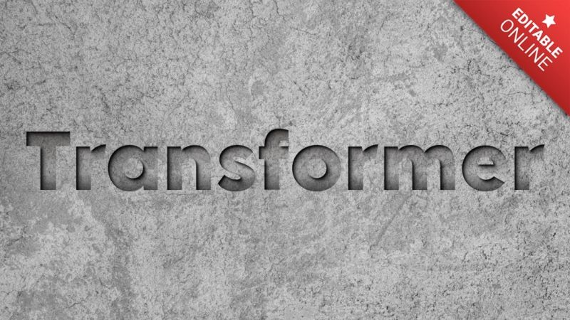 Transformer Text Effect Generator - Modern High Resolution Abstract Designs | Free Download