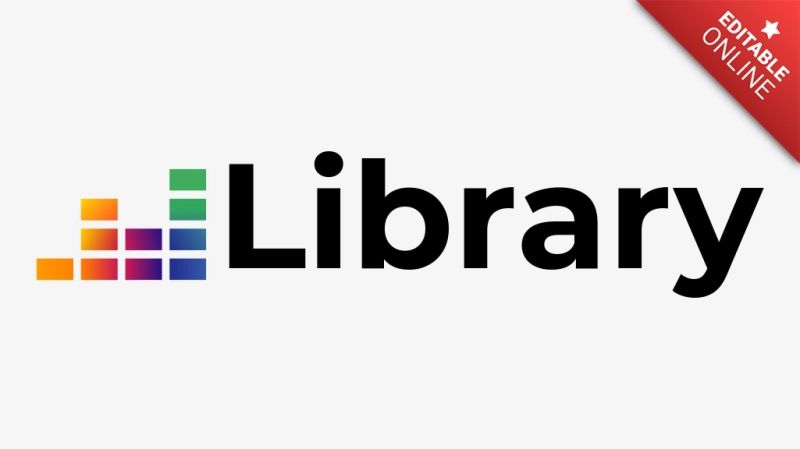 Library Text Effect Generator - Modern 4K Landscape Designs | Free Download