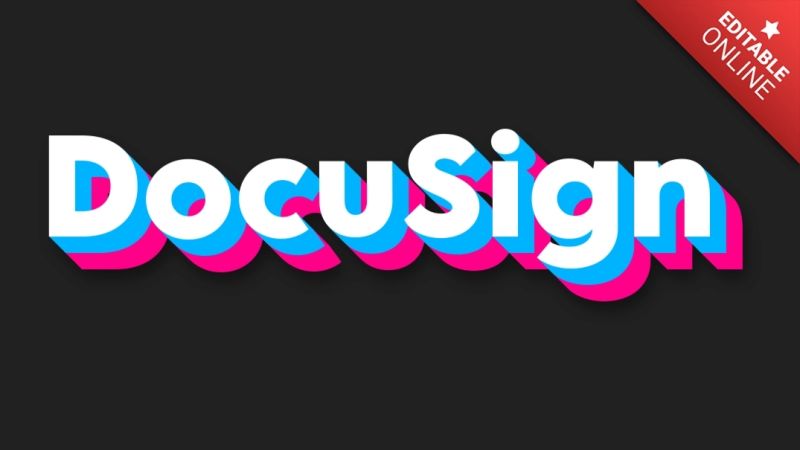 Docusign Blue Light 3d Text Effect Generator - High Resolution Nature Pictures for Desktop