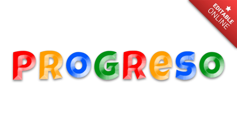 Progreso Amazing Text Effect Generator - Best Sunset Arts in Ultra HD