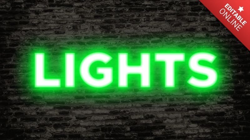 Lights Text Effect Generator Textstudio - Mountain Pattern Collection - Desktop Quality