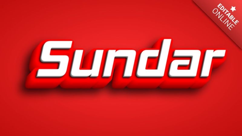 Sundar Text Effect And Logo Design Name - Download Professional Geometric Wallpaper | 8K