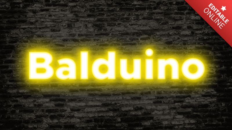 Balduino Glow Yellow Text Effect Generator - Best Abstract Textures in HD