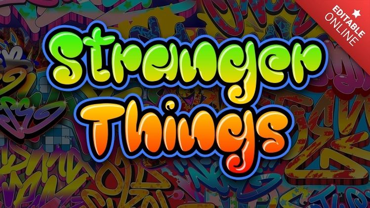 Fabiola Stranger Things Logo Text Effect Generator - Geometric Wallpaper Collection - High Resolution Quality