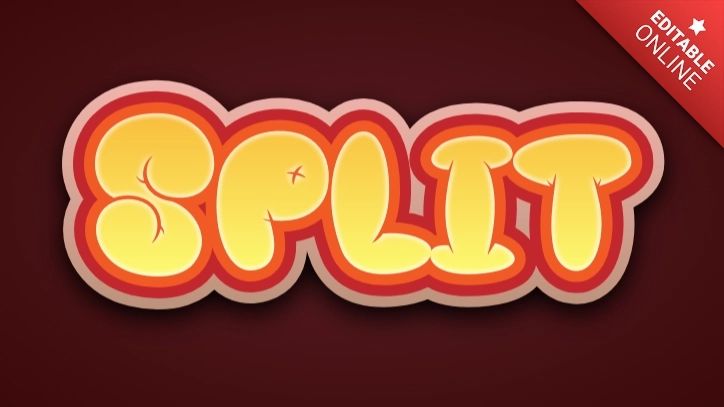 Split Font Generator Text Effects - Best Geometric Arts in HD