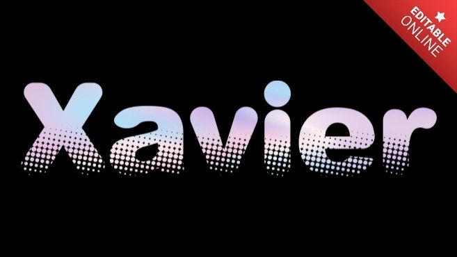 Xavier Text Effect Generator - Sunset Background Collection - High Resolution Quality