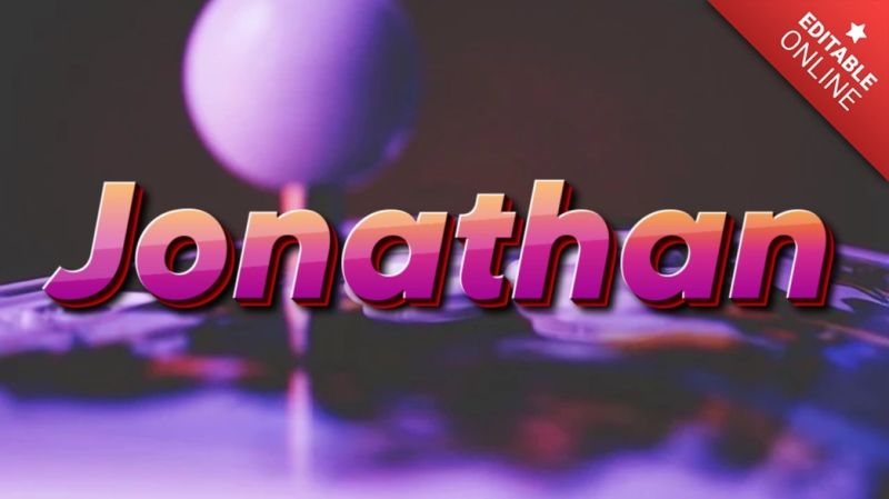 Jonathan Text Effect And Logo Design Name - Premium Vintage Wallpaper Gallery - Retina