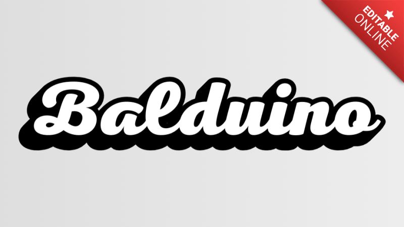 Balduino Black 3d Text Effect Generator - Best Mountain Textures in Ultra HD