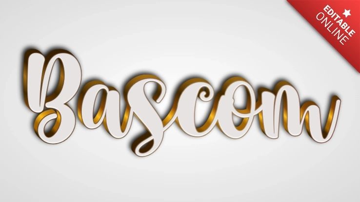 Bascom Text Style Effects Generator - Colorful Wallpaper Collection - Retina Quality