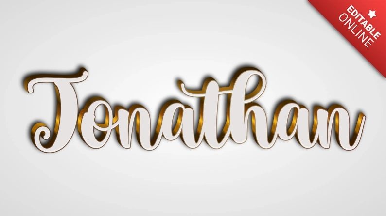 Jonathan Text Effect Generator - Minimal Backgrounds - High Quality Ultra HD Collection