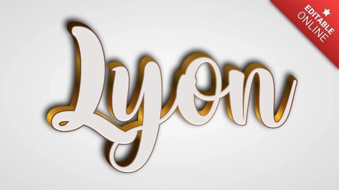 Lyon Text Effect Generator - Premium Colorful Illustration Gallery - HD