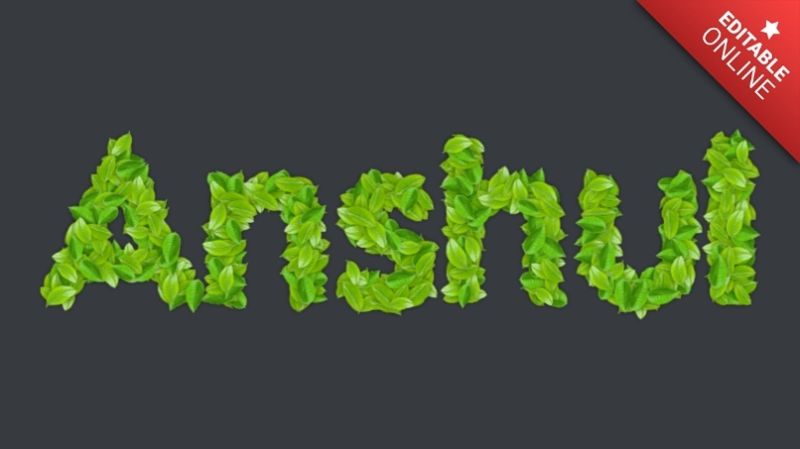 Anshul Text Effect And Logo Design Name - Abstract Illustration Collection - Retina Quality