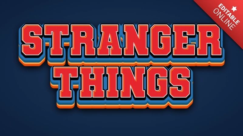 Stranger Things Logo Generator Text Generator - Incredible Mountain Art - Retina