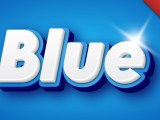 Blue Clean 3d Text Effect Generator