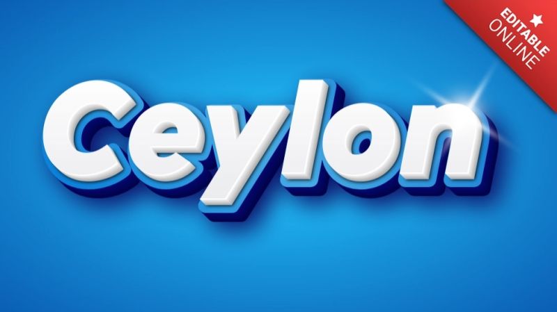 Ceylon Clean 3d Text Effect Generator - Premium Geometric Wallpaper Gallery - 4K