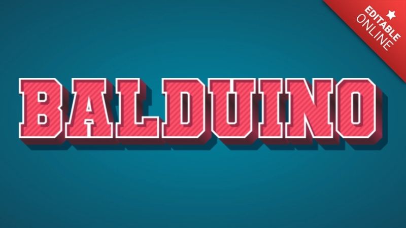 Balduino 3d Slot Text Effect Generator - Premium Sunset Pattern Gallery - Desktop