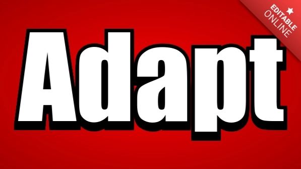 Adapt Text Style Effects Generator - Elegant Landscape Design - HD