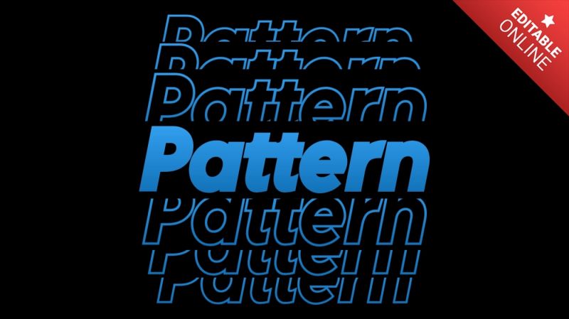 Pattern Linkedin Text Effect Generator - Sunset Texture Collection - HD Quality