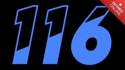 116 Text Effect And Logo Design Number - Beautiful Abstract Photo - HD