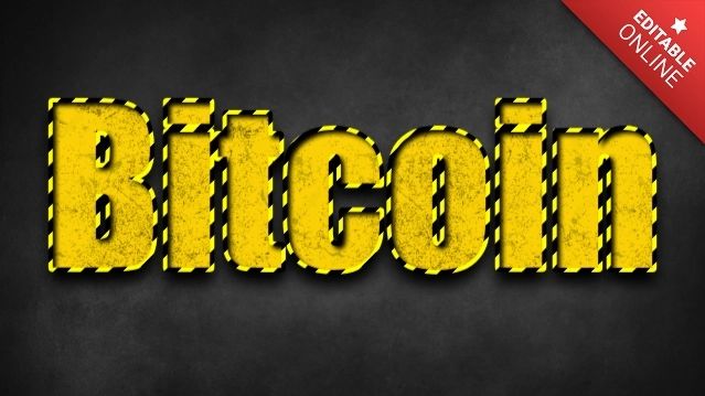 Bitcoin Text Style Effects Generator - Geometric Photos - Stunning Desktop Collection