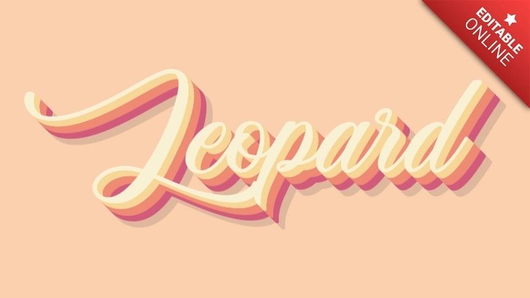 Leopard Stars 3d Text Effect Generator - Premium Colorful Picture Gallery - Desktop