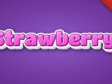 Strawberry Soft Pink 3d Text Effect Generator
