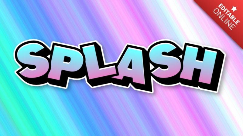 Splash Text Plugin - Light Patterns - Incredible High Resolution Collection